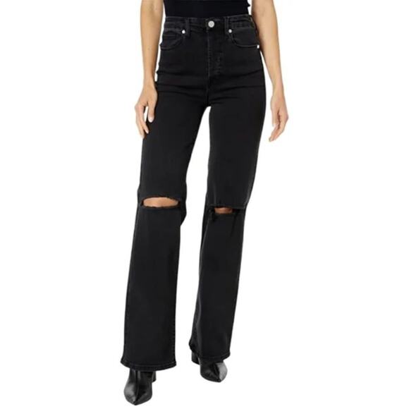 BLANKNYC Rib-cage Wide Leg Ripped Pant Jeans, Size 26, New with Tag MSRP $108 - Picture 4 of 10